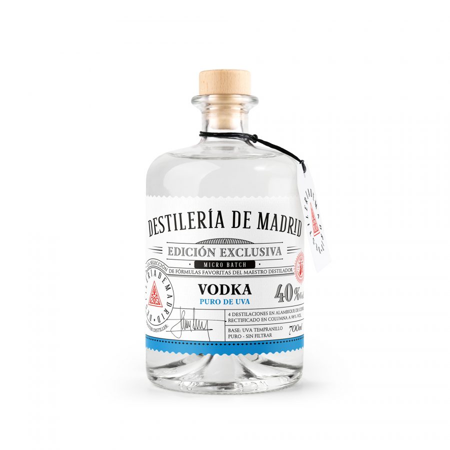 VODKA PURO DE UVA - DESTILERÍA DE MADRID